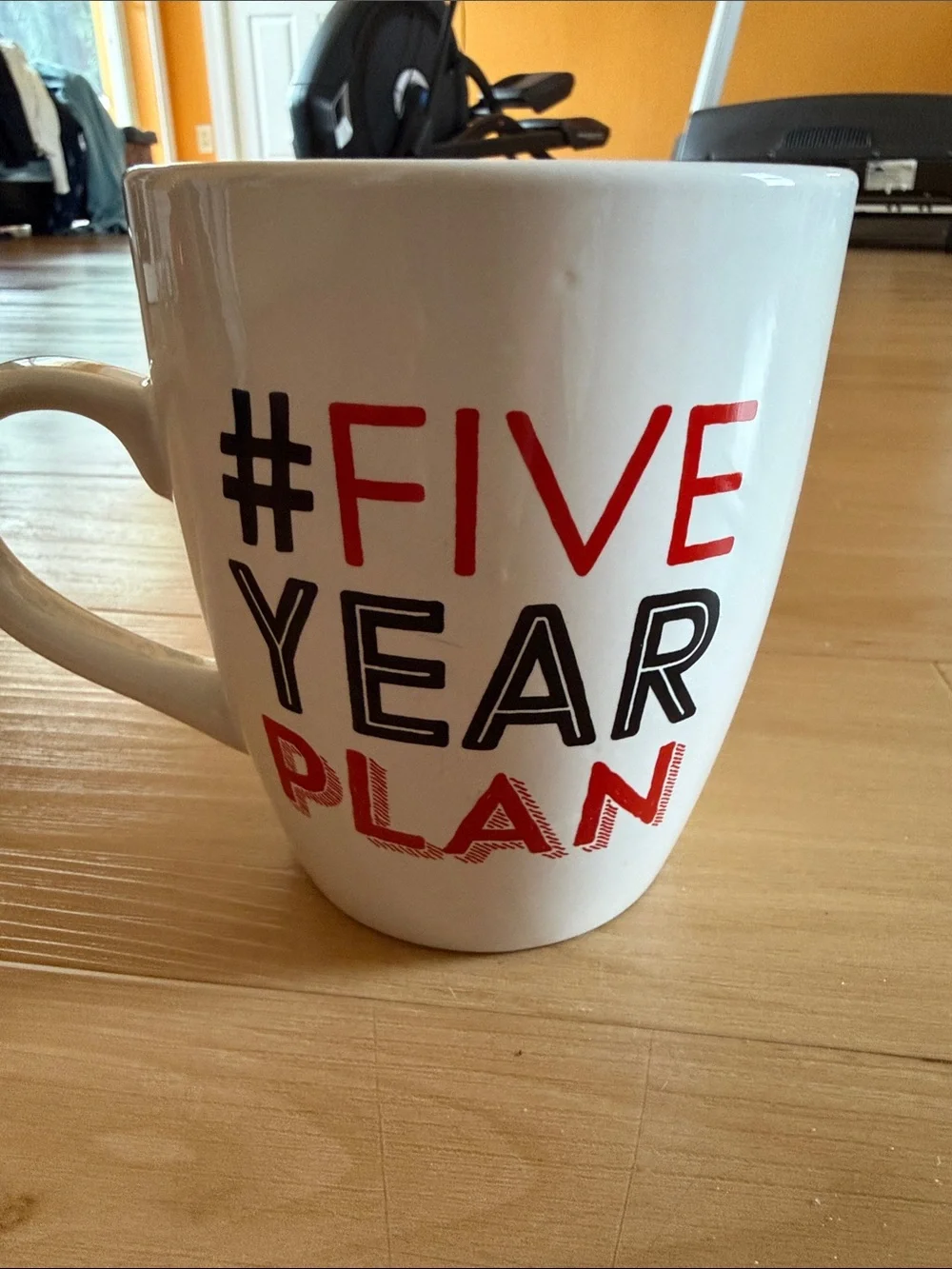 #FIVE YEAR PLAN OVERSIZED CERAMIC COFFEE MUG BETWEEN 20 OZ -30 OZ NOVELTY RETIRE